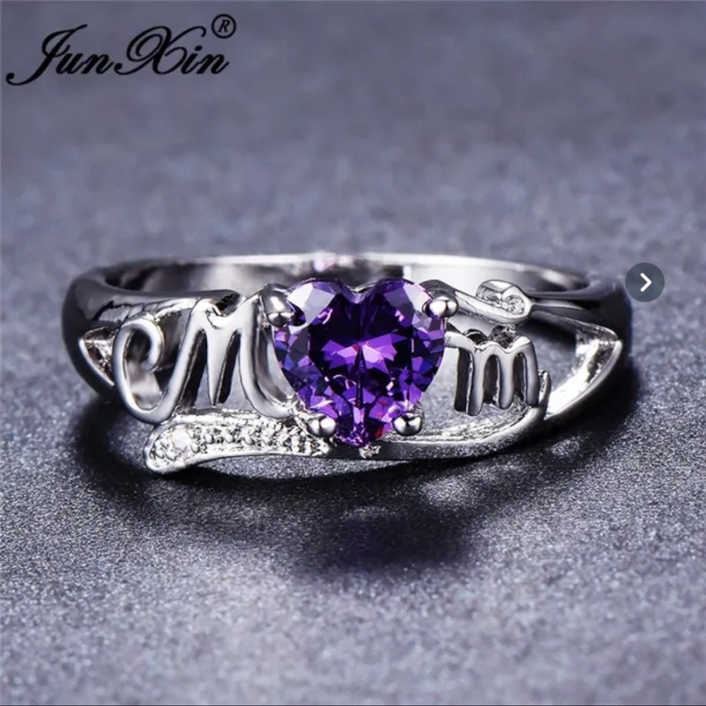 MOM HEART💜💜RING